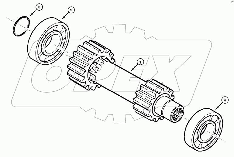  TRANSMISSION - 1st SPEED AXLE