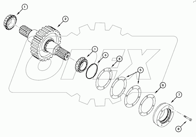  TRANSMISSION - OUTPUT SHAFT
