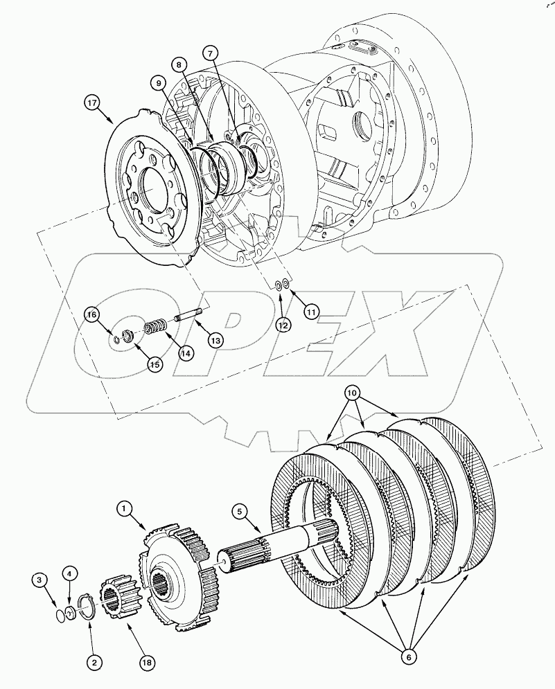  REAR AXLE GRAZIANO - SERVICE BRAKE ASSEMBLY