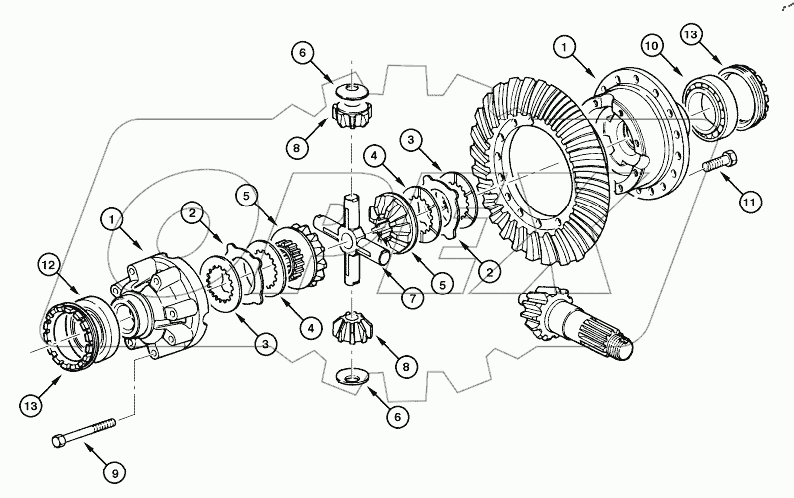  REAR AXLE GRAZIANO - DIFFERENTIAL