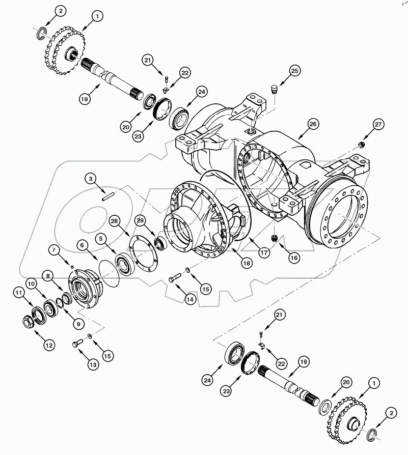  REAR AXLE CLARK - CENTER HOUSING
