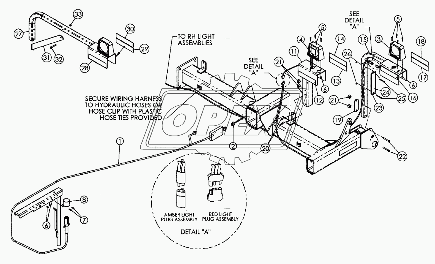 WARNING AND TAIL LIGHT KIT