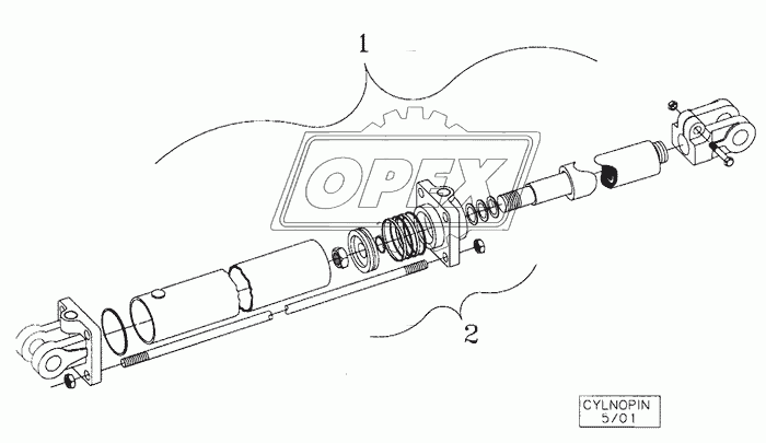 DISK DEPTH ADJUST LEFT HAND CYLINDER ASSEMBLY 429583A1