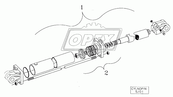 DISK DEPTH ADJUST RIGHT HAND CYLINDER ASSEMBLY 429582A1