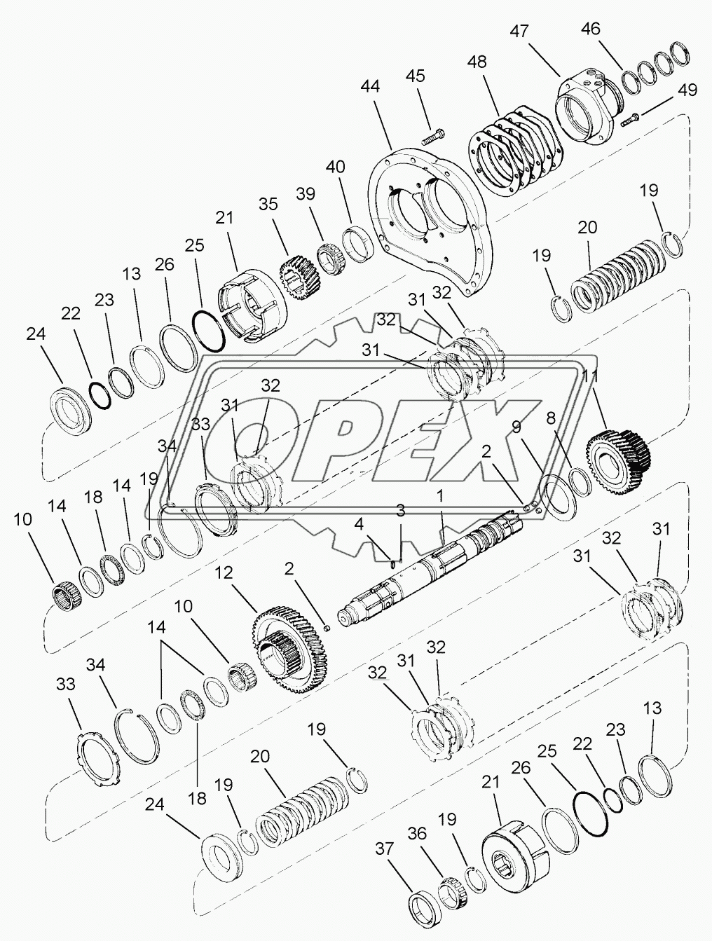 RANGE TRANSMISSION - INPUT SHAFT