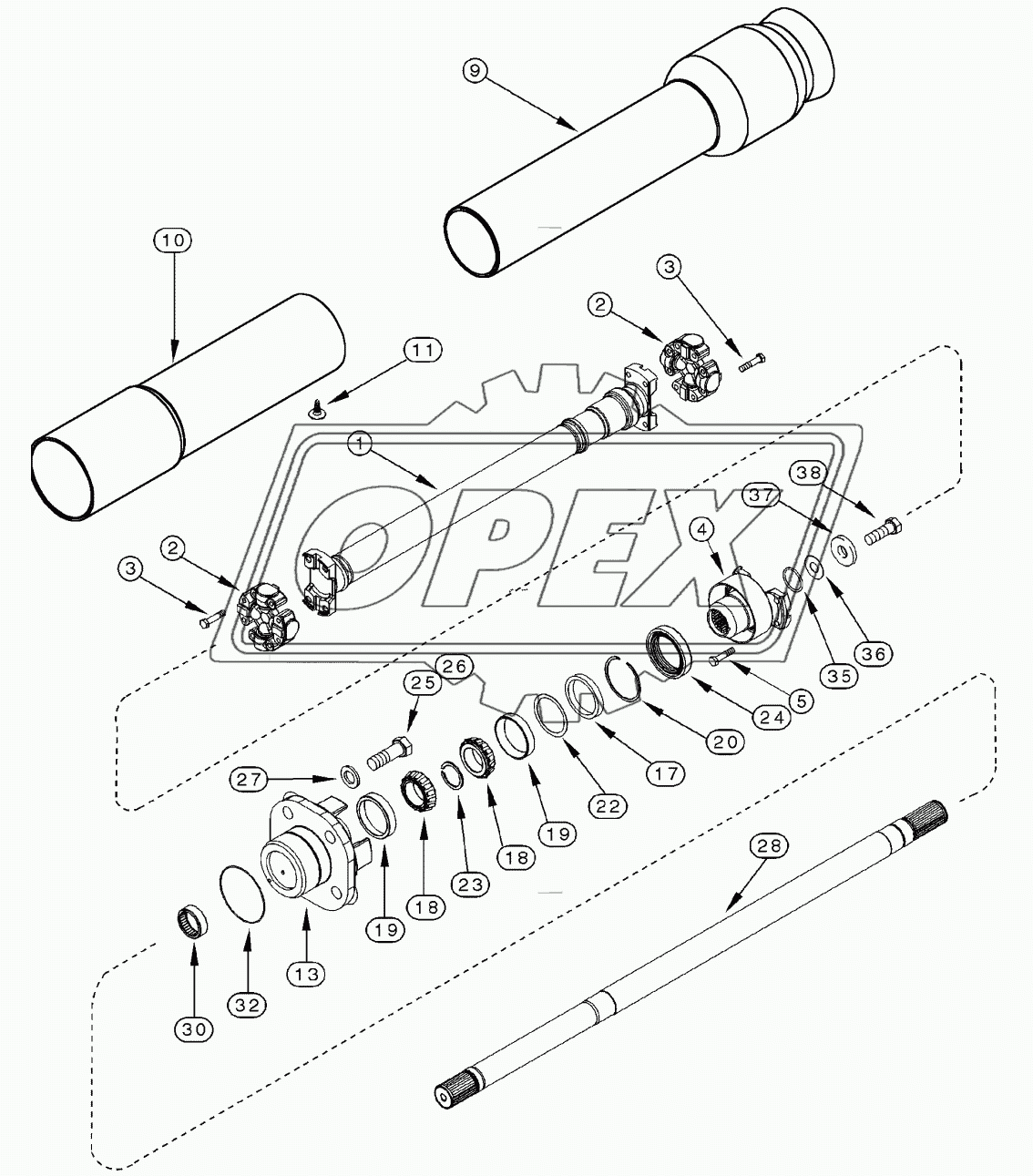 MFD AXLE - DRIVE SHAFT