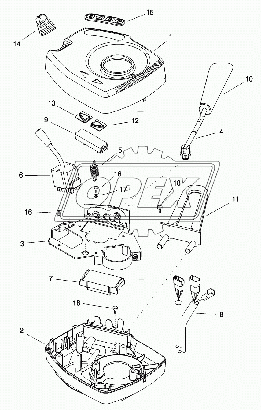 LEVER ASSEMBLY - TRANSMISSION CONTROL