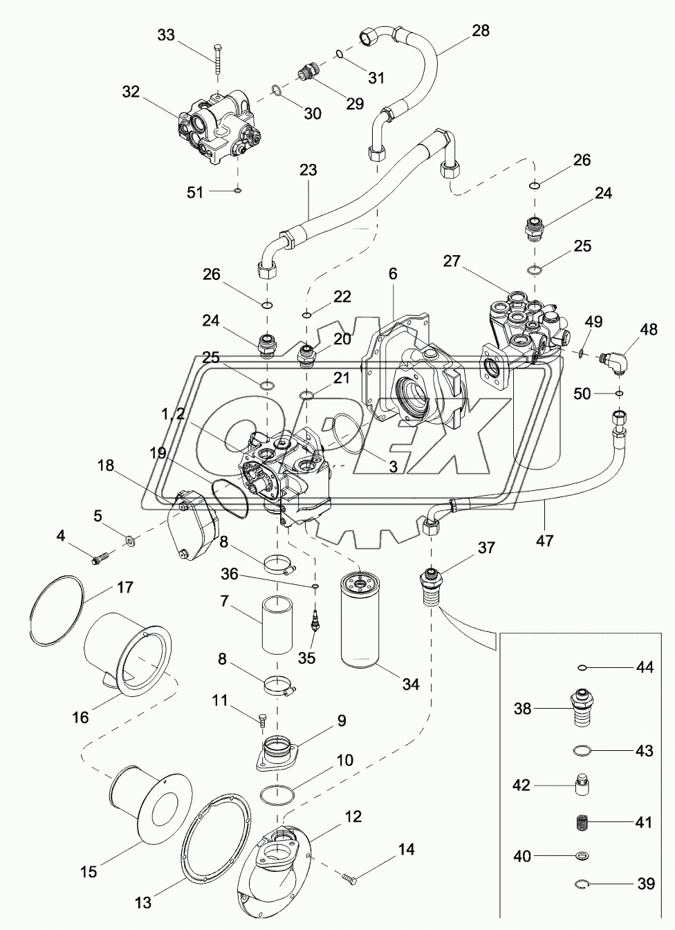 HYDRAULIC SYSTEM - CHARGE PUMP