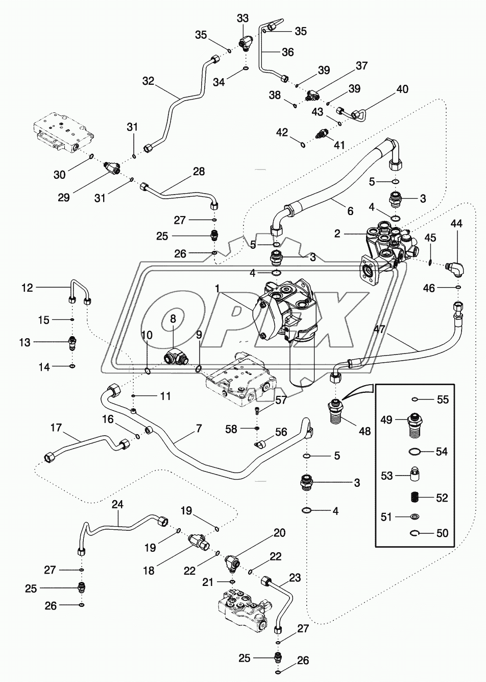 HYDRAULIC SYSTEM - TRANSMISSION LUBE