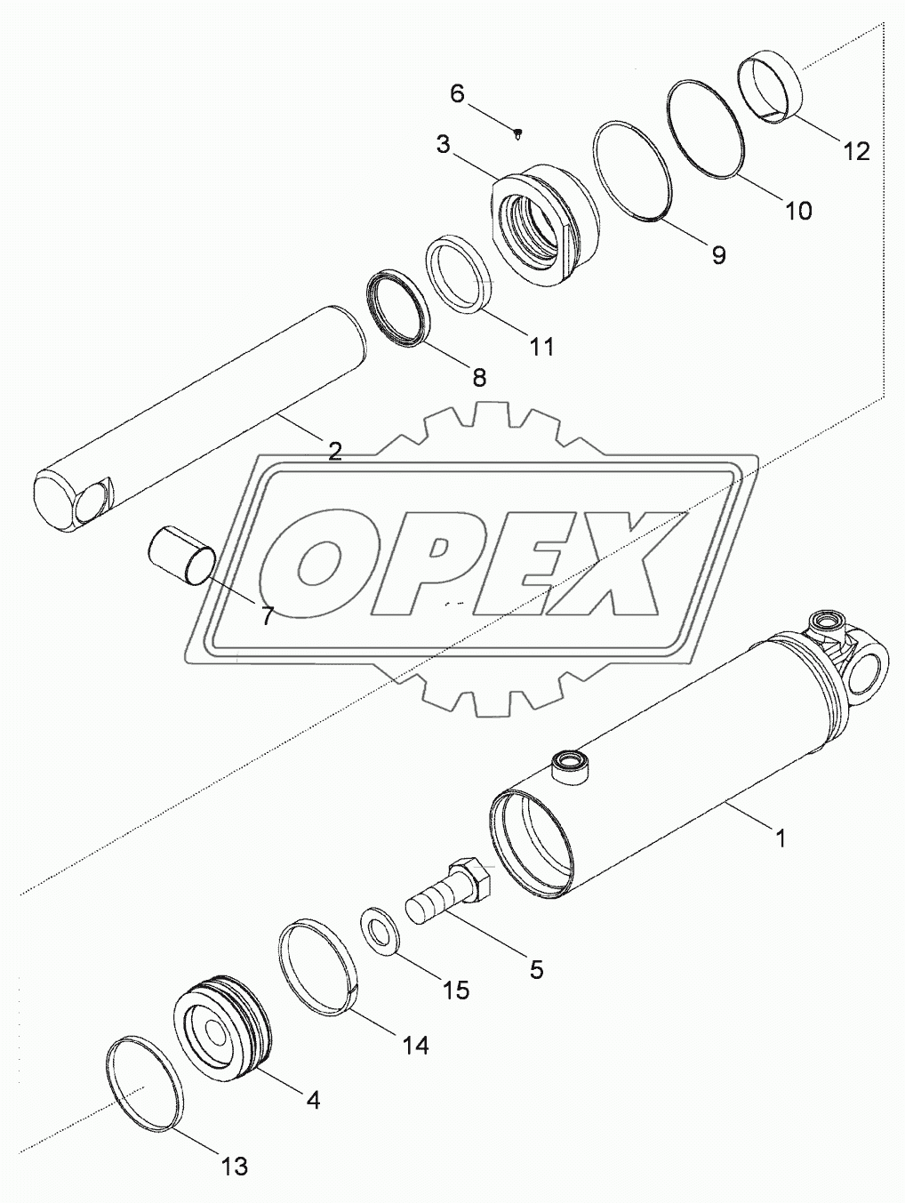 CYLINDER ASSEMBLY - HITCH (88.9 MM)