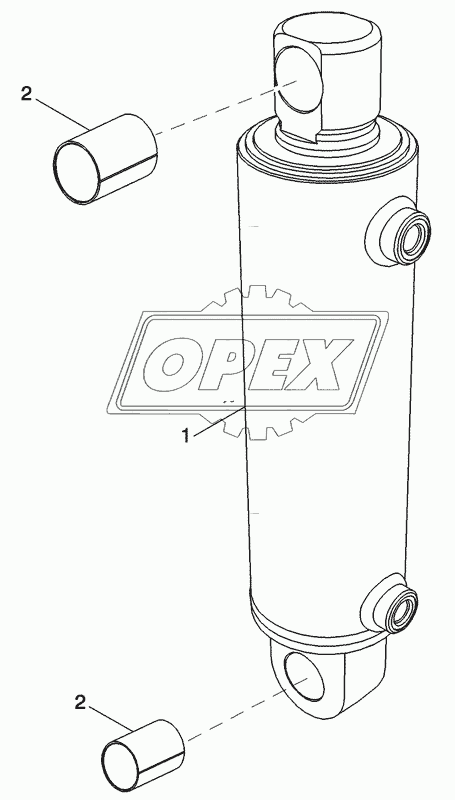 CYLINDER ASSEMBLY - HITCH (90 MM)