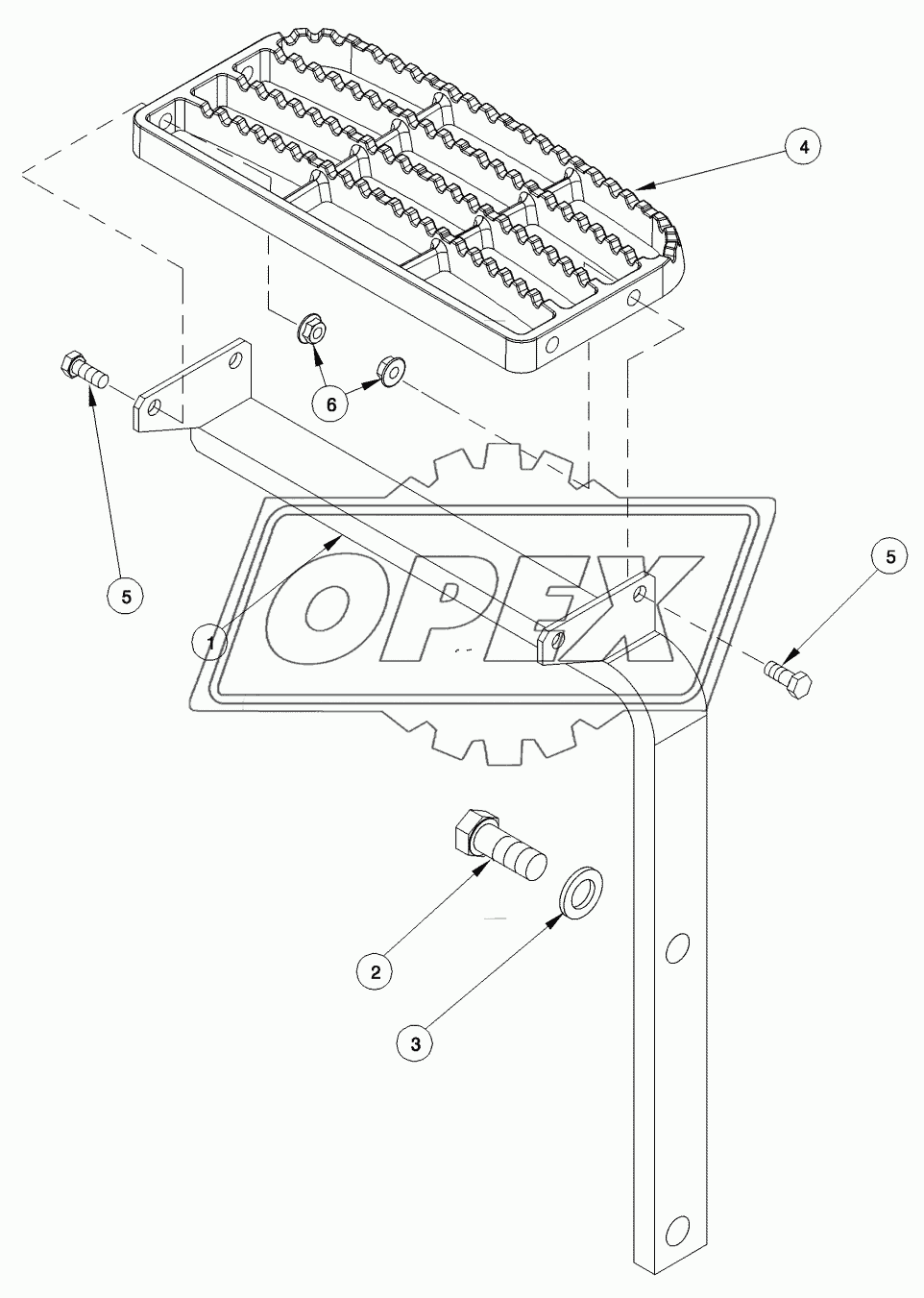 CAB - FRONT WINDOW STEP