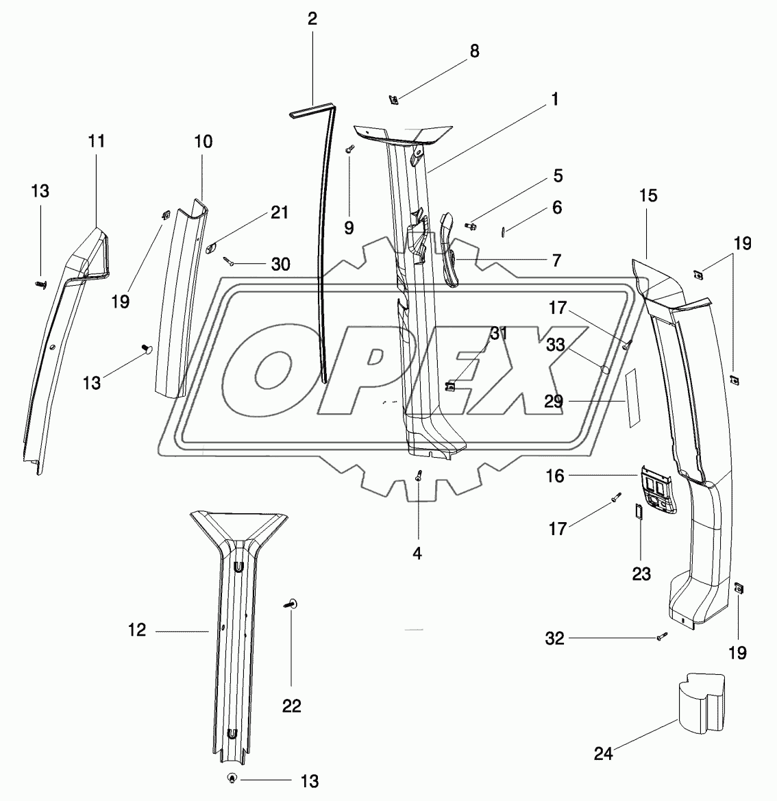 CAB - TRIM, CAB POSTS