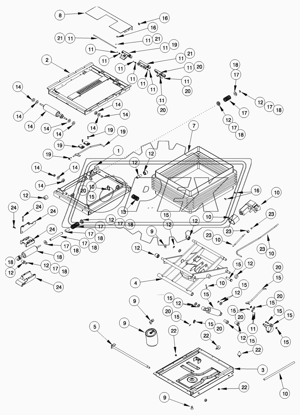 SUSPENSION ASSEMBLY - SEAT