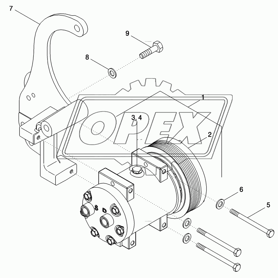 AIR CONDITIONING - COMPRESSOR MOUNTING