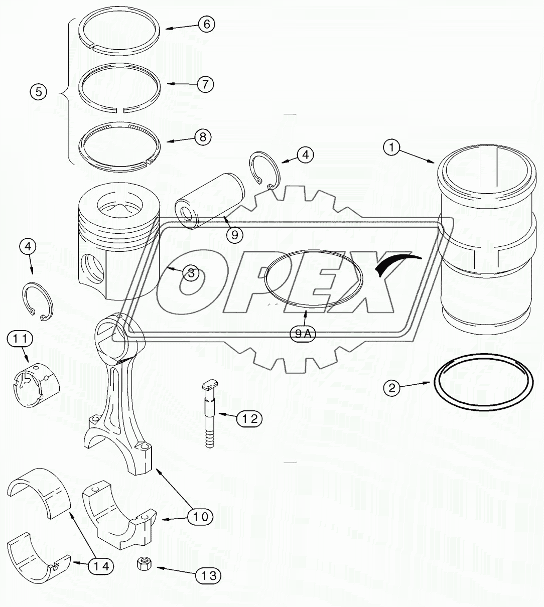 PISTONS - CONNECTING RODS, MX240 AND MX255