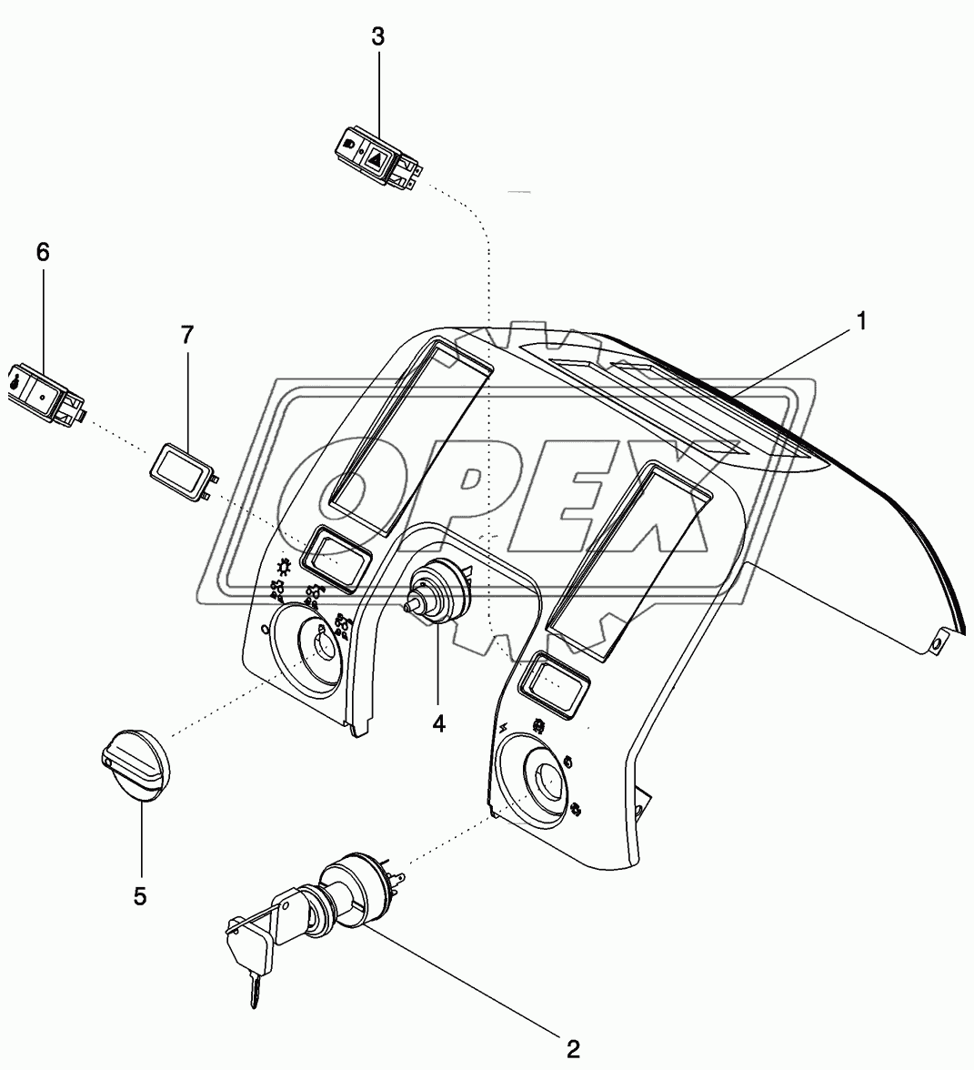 CONTROLS - FRONT CONSOLE