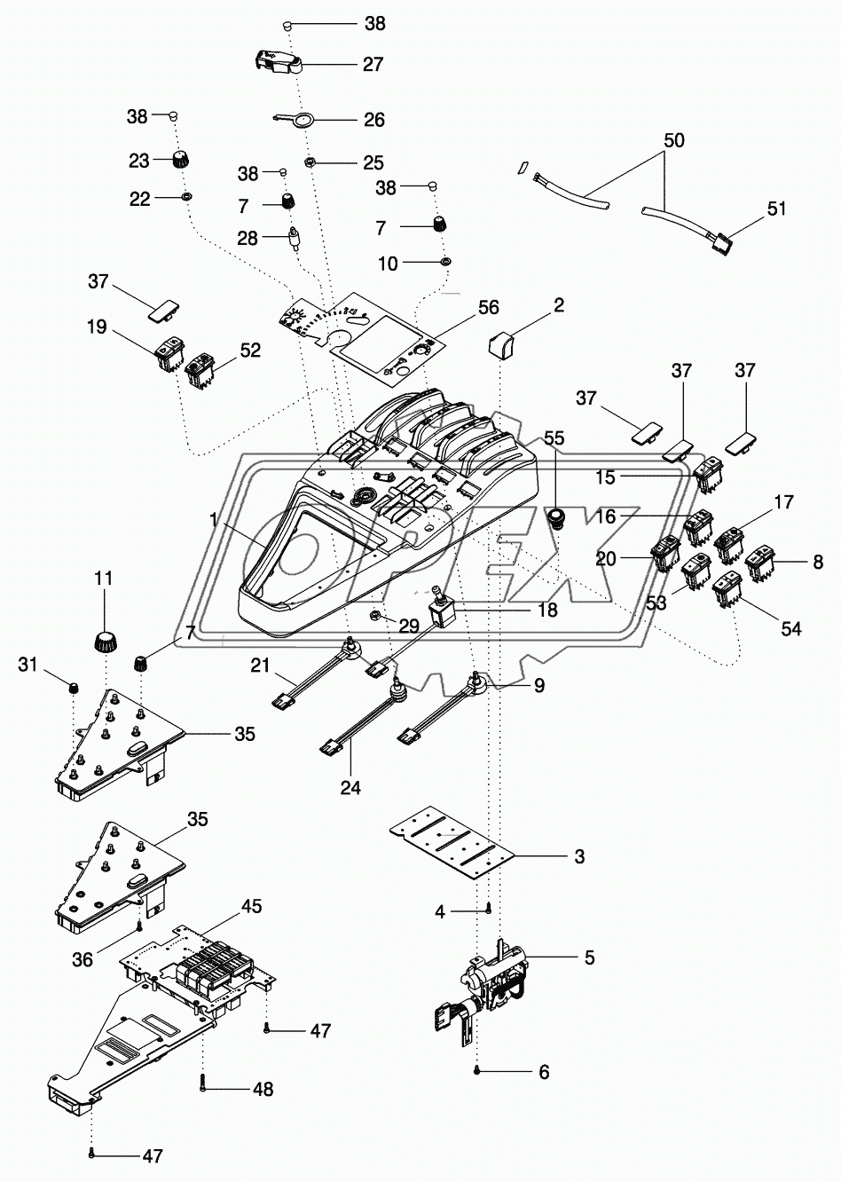 CONTROLS - RIGHT HAND CONSOLE