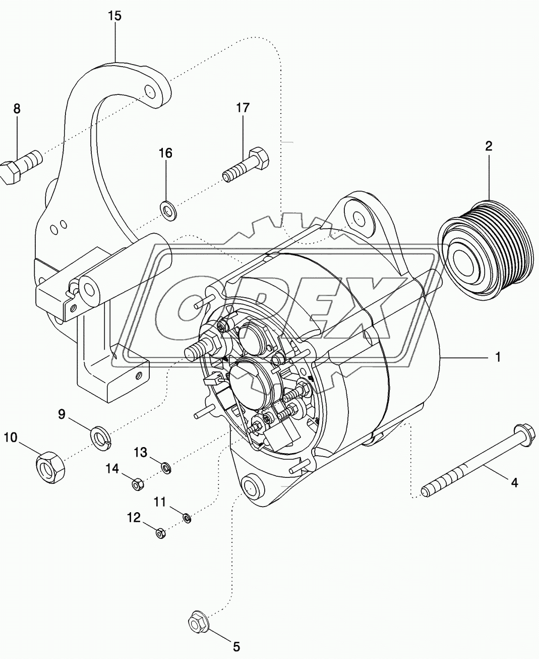 ALTERNATOR - MOUNTING