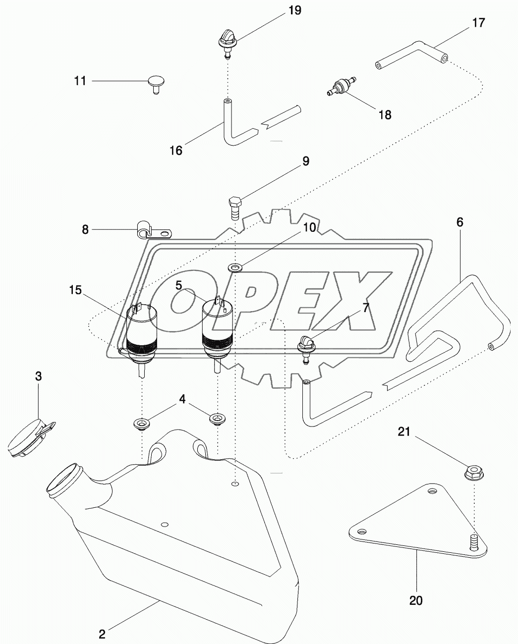 WINDSHIELD WASHER - FRONT AND REAR