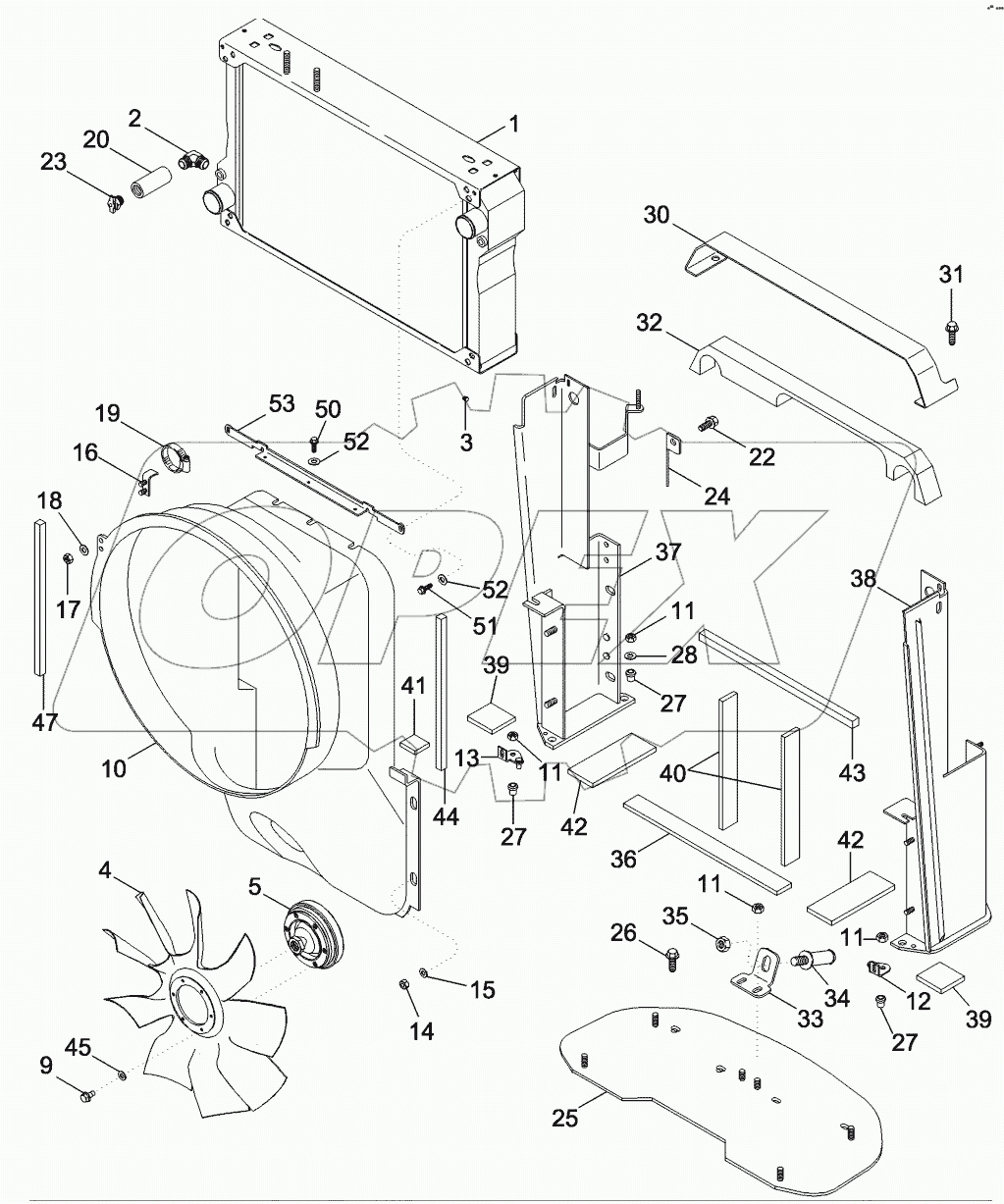 RADIATOR AND FAN SHROUD