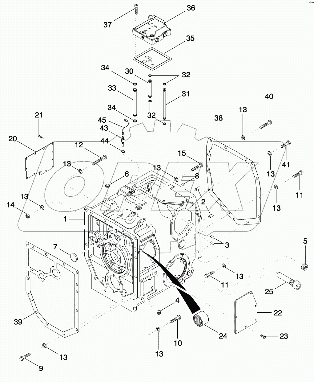RANGE TRANSMISSION - HOUSING