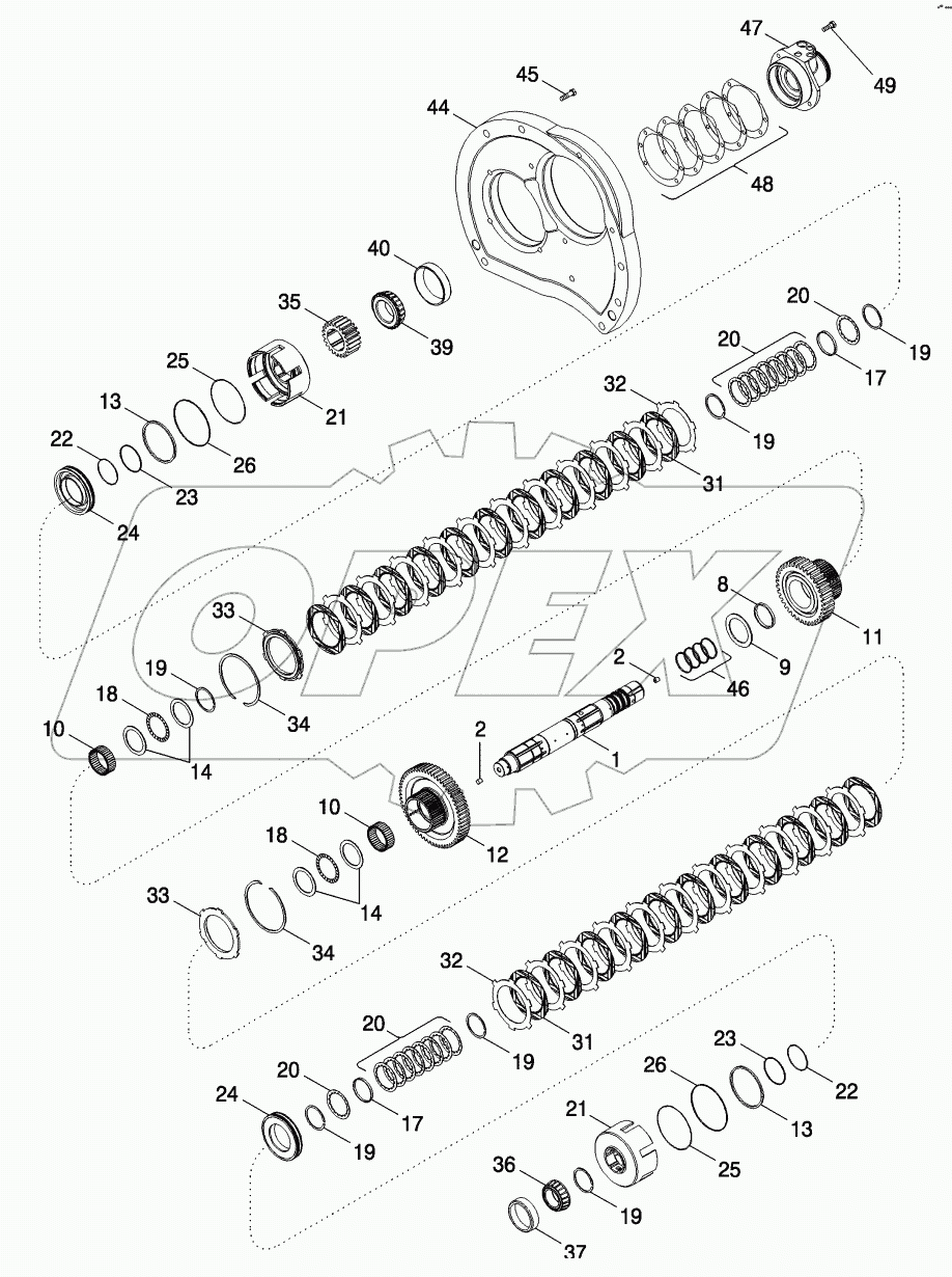 RANGE TRANSMISSION - INPUT SHAFT