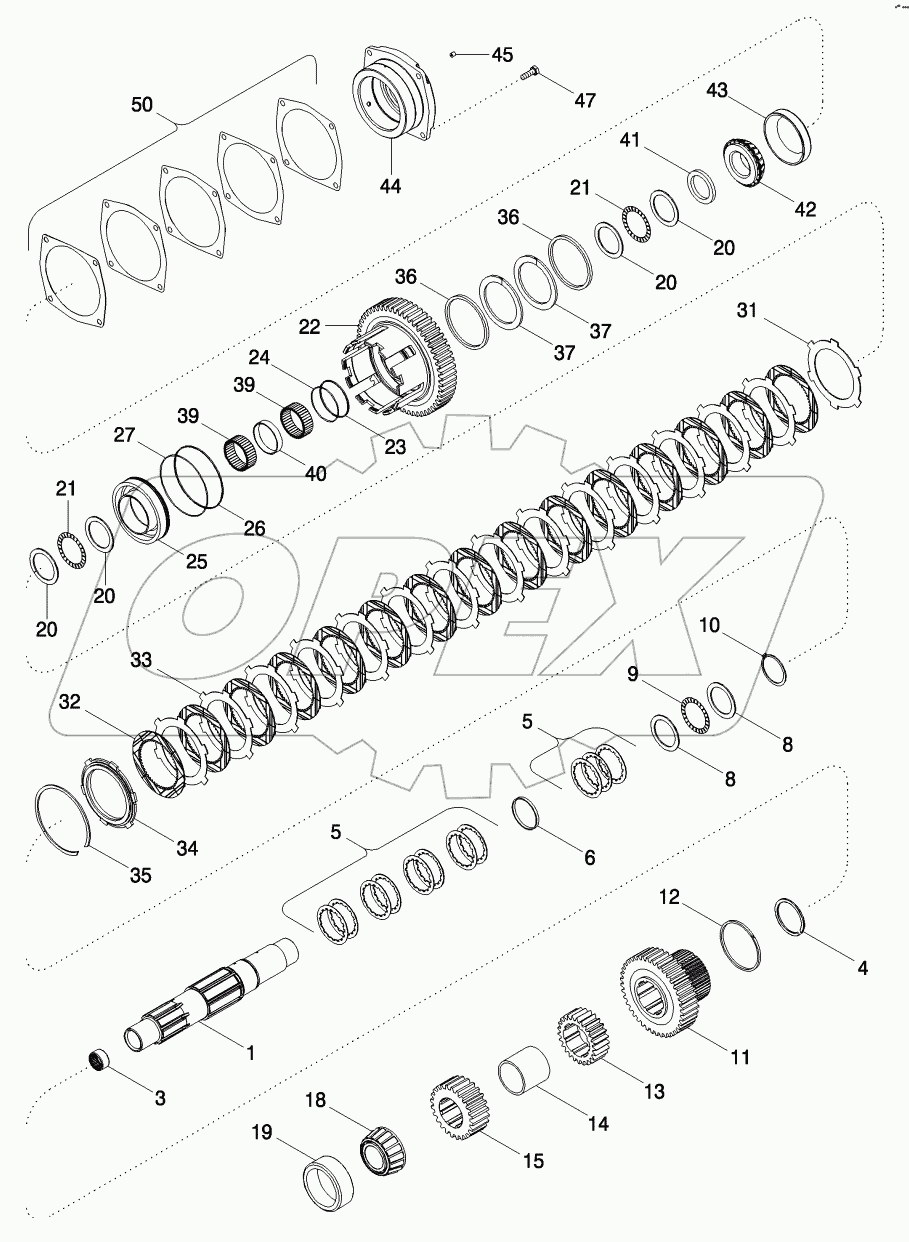 RANGE TRANSMISSION - COUNTERSHAFT