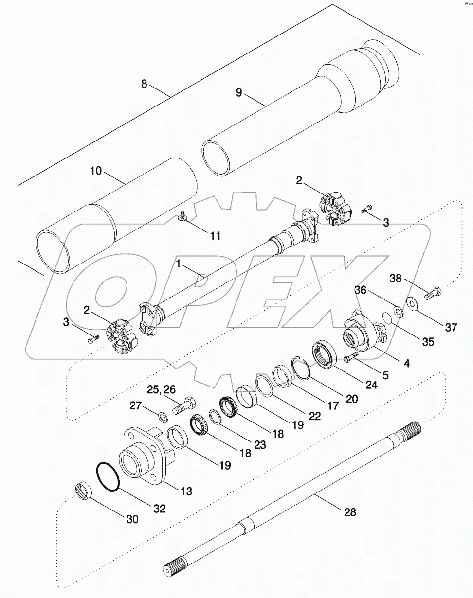 MFD AXLE - DRIVE SHAFT