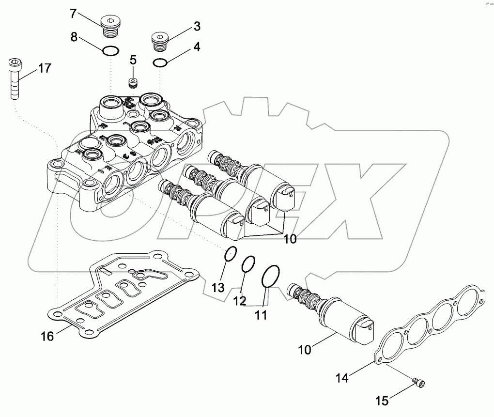 VALVE ASSEMBLY - TRANSMISSION CONTROL (87323842)