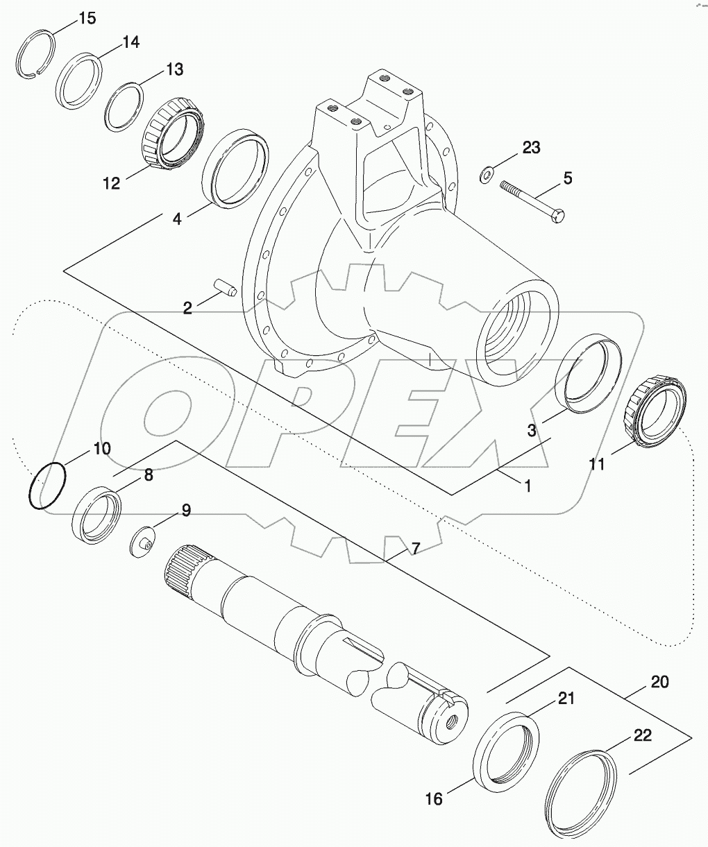 REAR AXLE - 4 X 98 INCH