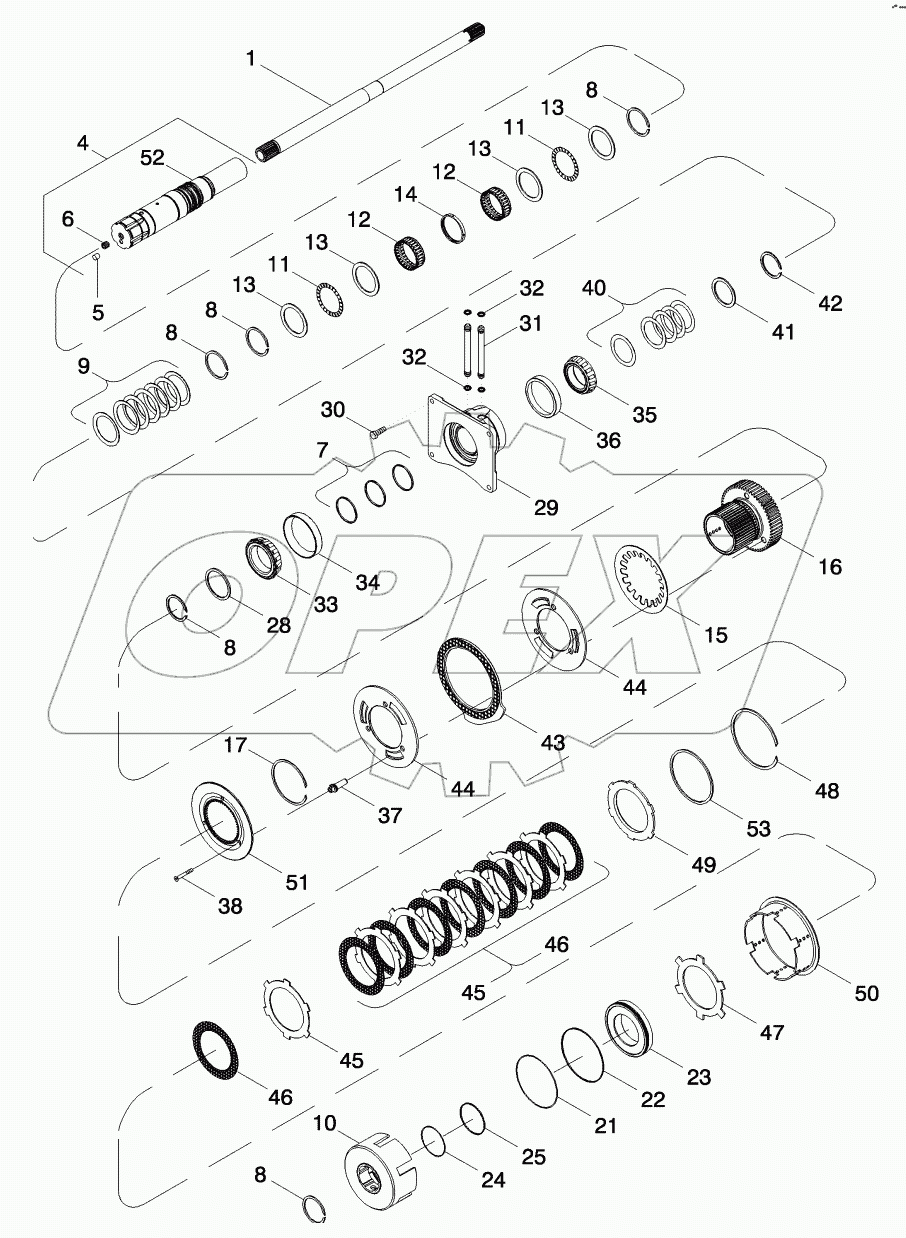 POWER TAKE OFF ASSEMBLY - INPUT SHAFT