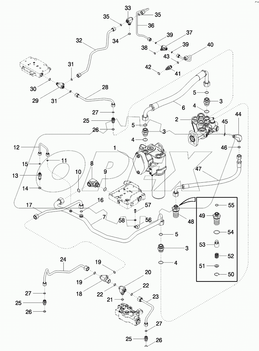 HYDRAULIC SYSTEM - TRANSMISSION LUBE