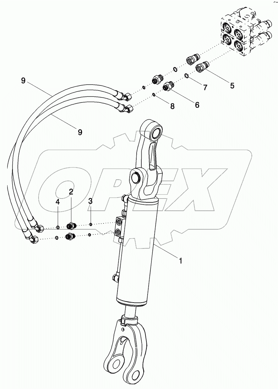 HYDRAULIC LIFT LINK - HITCH, RIGHT HAND