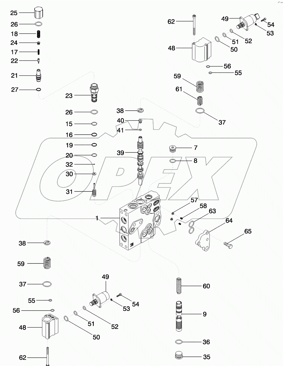 REMOTE HYDRAULIC CONTROL VALVE, BSN AJB363596