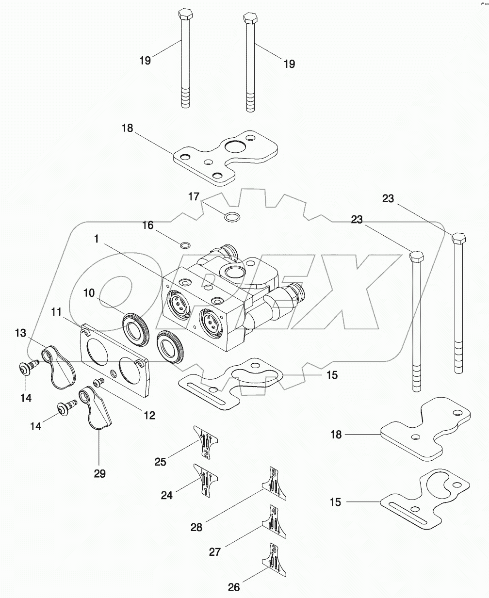 REMOTE HYDRAULIC COUPLING MOUNTING