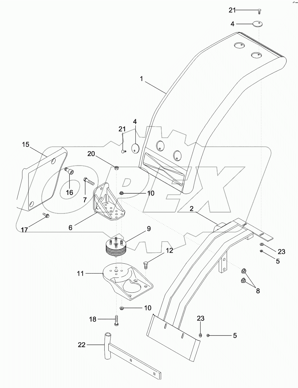 FENDERS - FRONT, NARROW