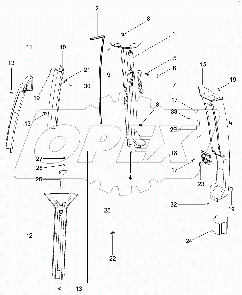 CAB - TRIM, CAB POSTS