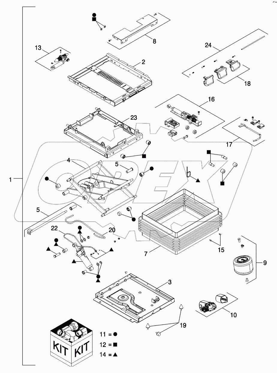 SUSPENSION ASSEMBLY - SEAT