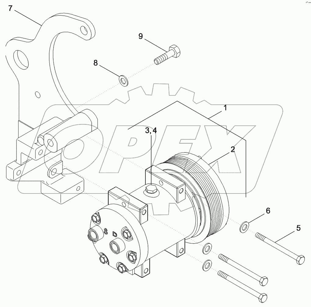 AIR CONDITIONING - COMPRESSOR MOUNTING