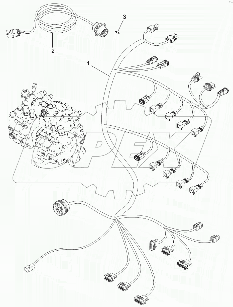 HARNESS - REMOTE HYDRAULIC VALVE