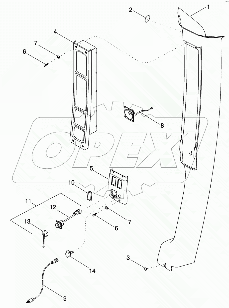 A-POST COVER - INSTRUMENT CLUSTER