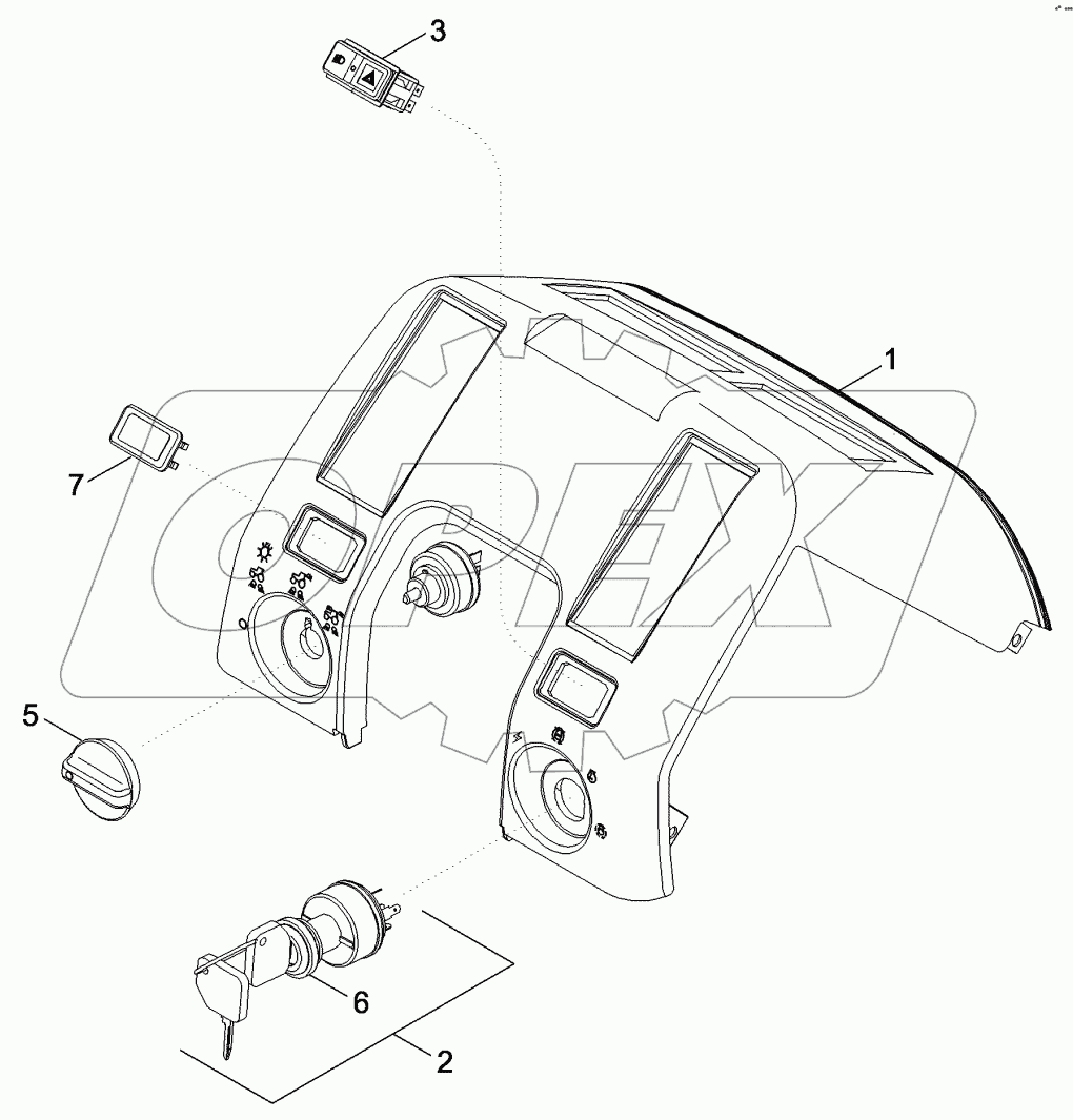 CONTROLS - FRONT CONSOLE