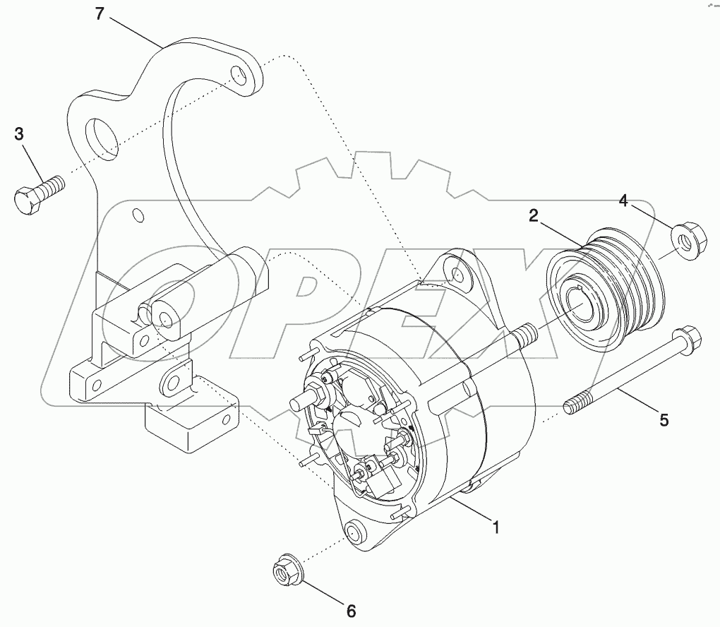 ALTERNATOR - MOUNTING