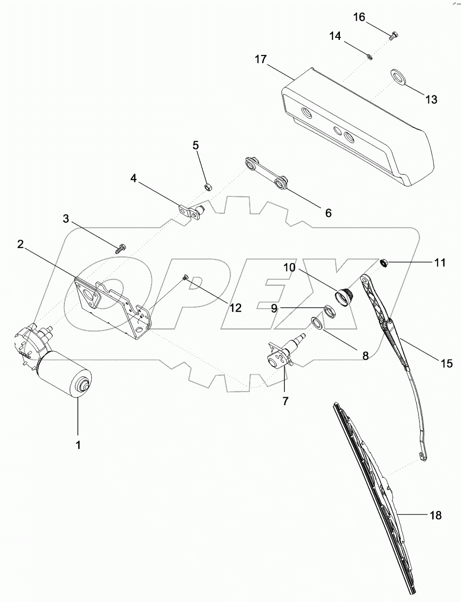 WINDSHIELD WIPER ASSEMBLY - FRONT AND REAR