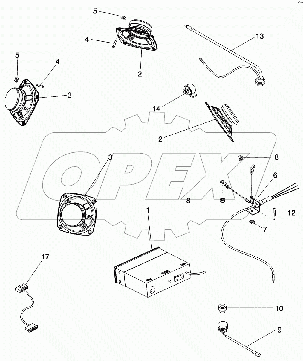 RADIOS, SPEAKERS AND ANTENNAS