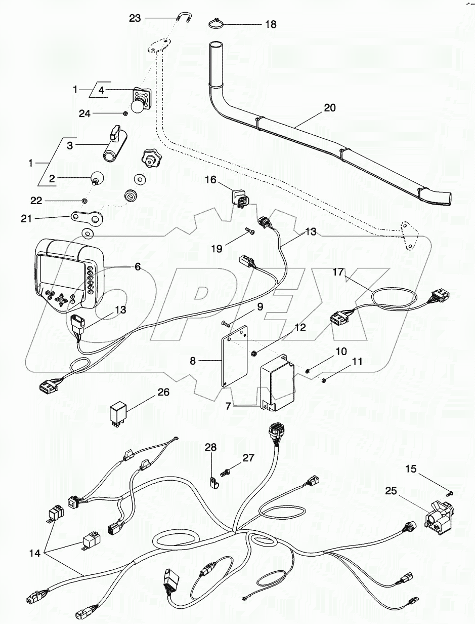 ISO 11783 HARNESS AND MONITOR