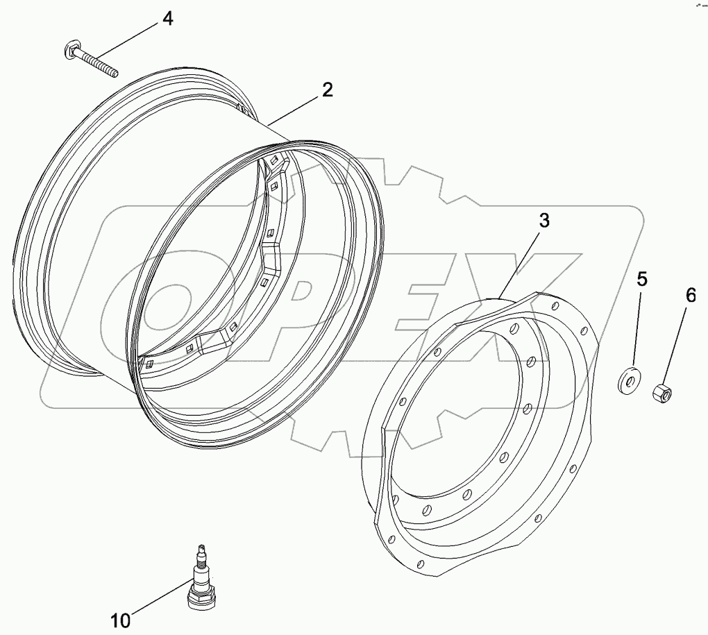 FRONT WHEELS - MFD, 12 BOLT HUB