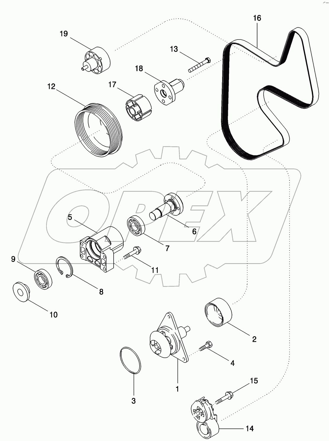 WATER PUMP SYSTEM, MX255 AND MX285