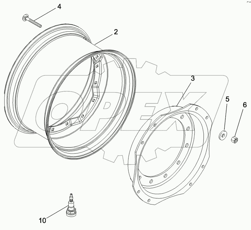 FRONT WHEELS - MFD, 12 BOLT HUB